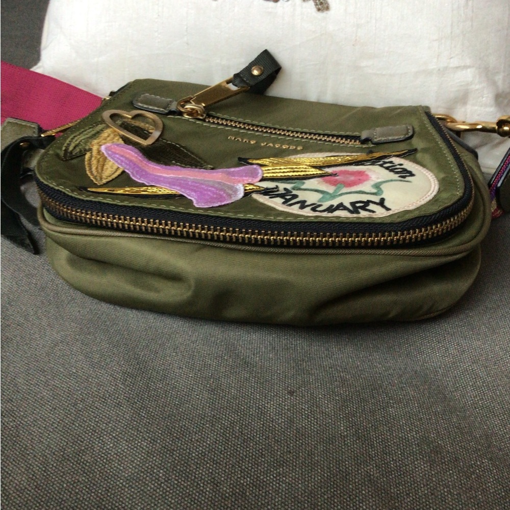 Marc Jacob’s Fun Nylon Patchwork Nomad Saddlebag … - image 5